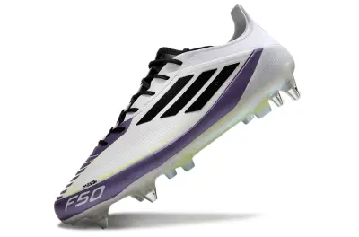 Messi x Adidas F50 Elite SG - White/Purple Glow/Black