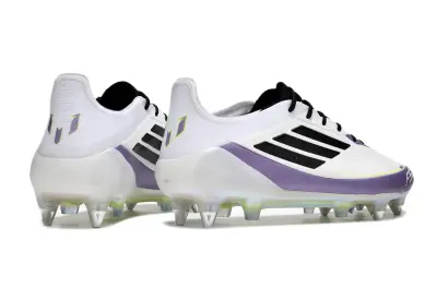 Messi x Adidas F50 Elite SG - White/Purple Glow/Black