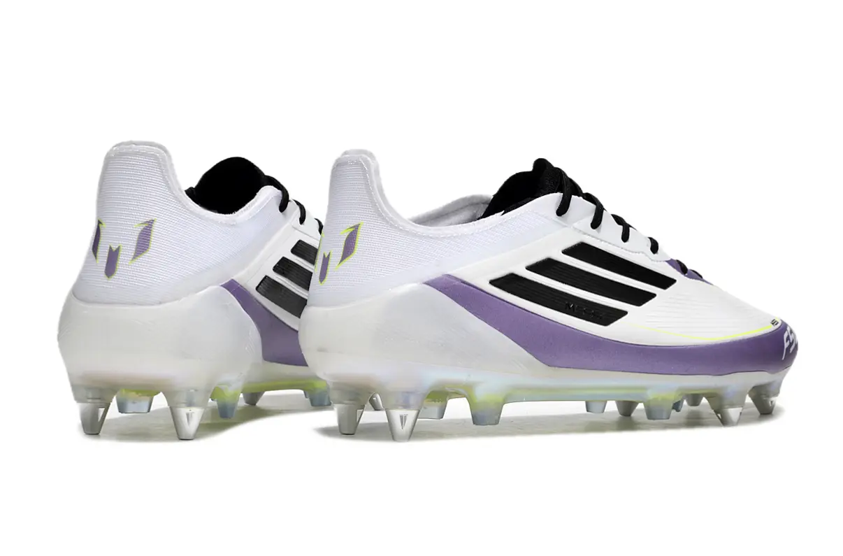 Messi x Adidas F50 Elite SG - White/Purple Glow/Black