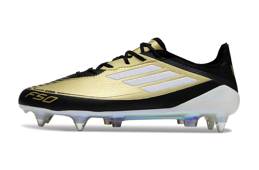 Messi x Adidas F50 Elite SG - Gold/Midnight Black/Glowing Silver