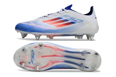 Adidas F50 Elite SG - White/Electric Blue/Radiant Red