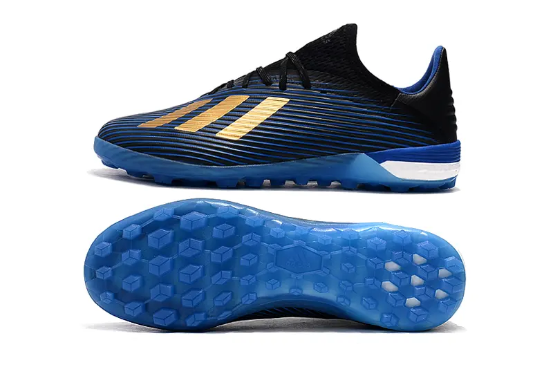Adidas X 19.1 TF - Black/Electric Blue/Gold Metallic