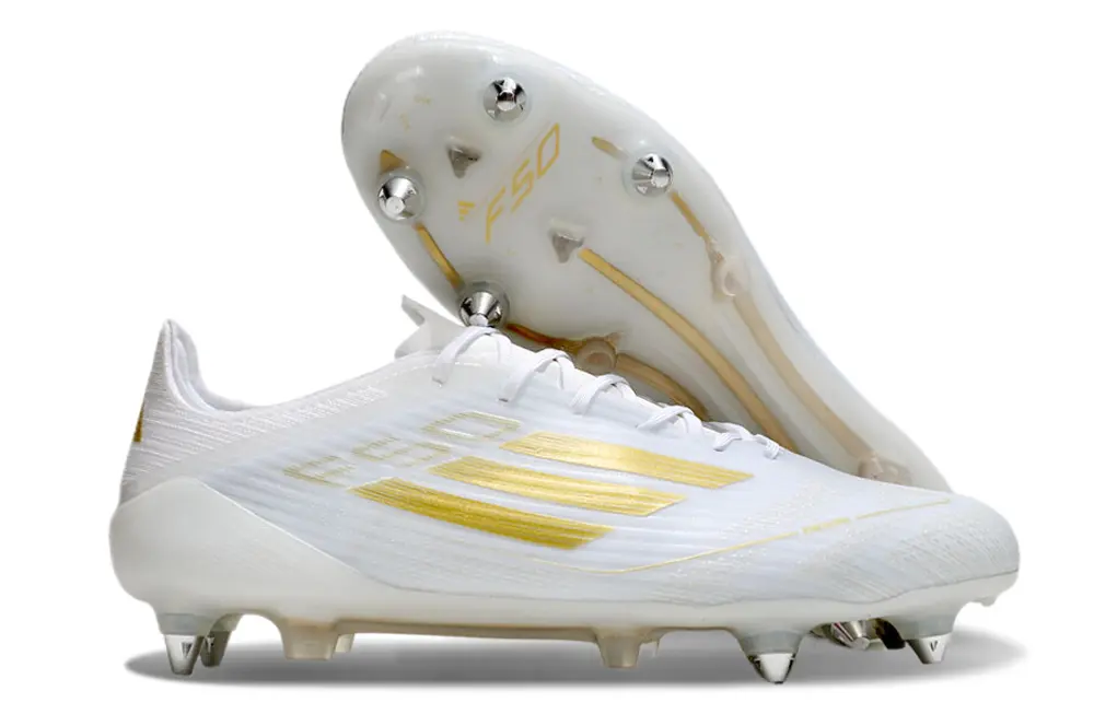 Adidas F50 Elite SG - White/Gold/White