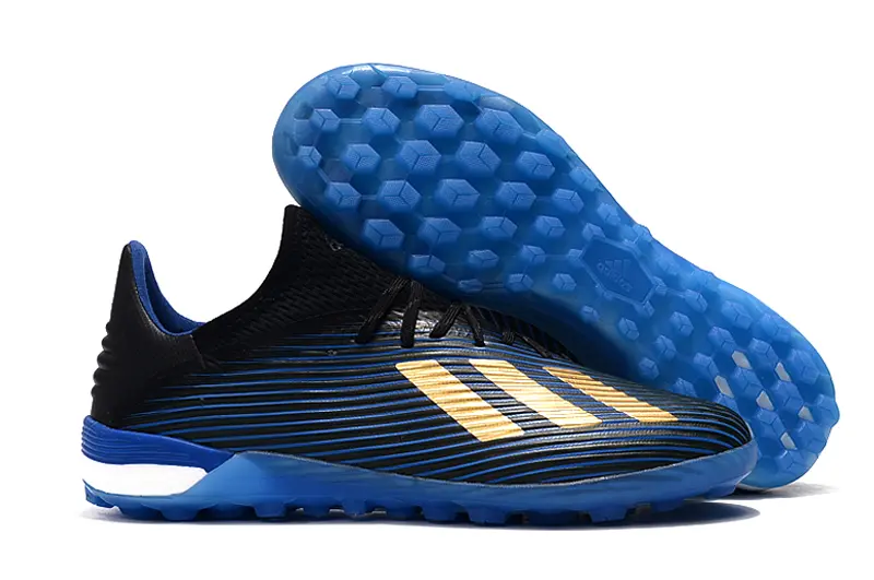 Adidas X 19.1 TF - Black/Electric Blue/Gold Metallic