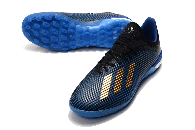 Adidas X 19.1 TF - Black/Electric Blue/Gold Metallic