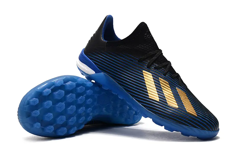 Adidas X 19.1 TF - Black/Electric Blue/Gold Metallic