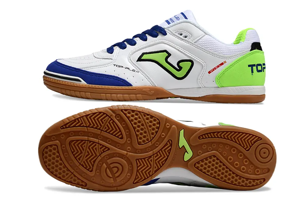 Joma Top Flex IC - White/Vivid Blue/Lime Green