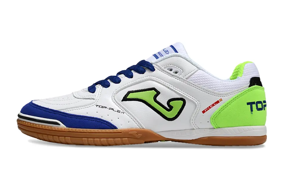 Joma Top Flex IC - White/Vivid Blue/Lime Green