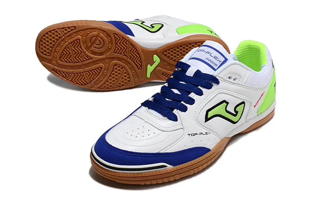 Joma Top Flex IC - White/Vivid Blue/Lime Green