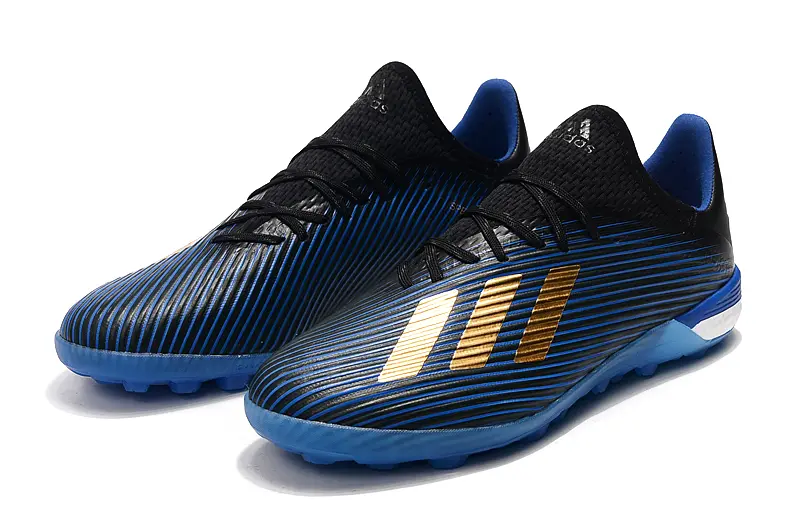 Adidas X 19.1 TF - Black/Electric Blue/Gold Metallic