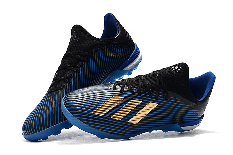Adidas X 19.1 TF - Black/Electric Blue/Gold Metallic