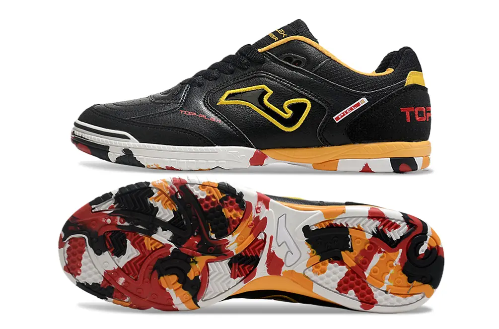 Joma Top Flex IC - Black/Electric Yellow/Fiery Red