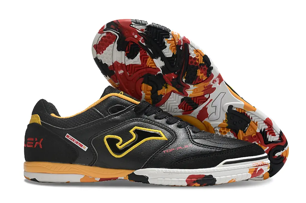 Joma Top Flex IC - Black/Electric Yellow/Fiery Red