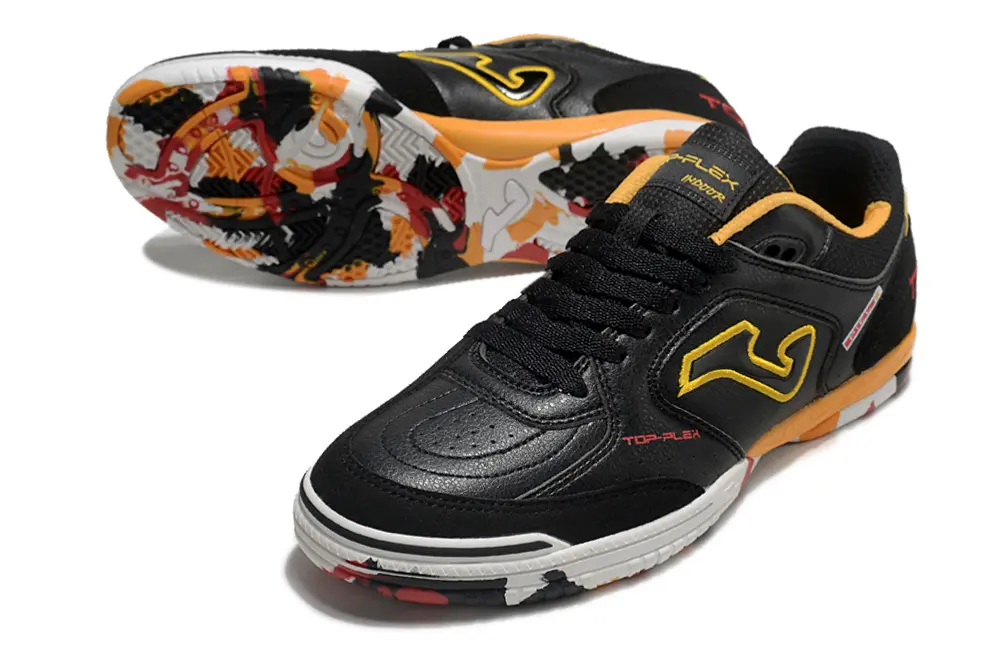 Joma Top Flex IC - Black/Electric Yellow/Fiery Red