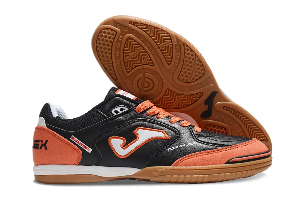 Joma Top Flex IC - Black/Orange Blaze/Charcoal Grey