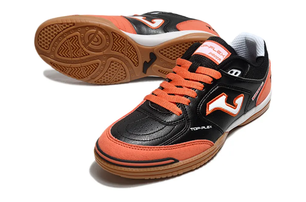 Joma Top Flex IC - Black/Orange Blaze/Charcoal Grey