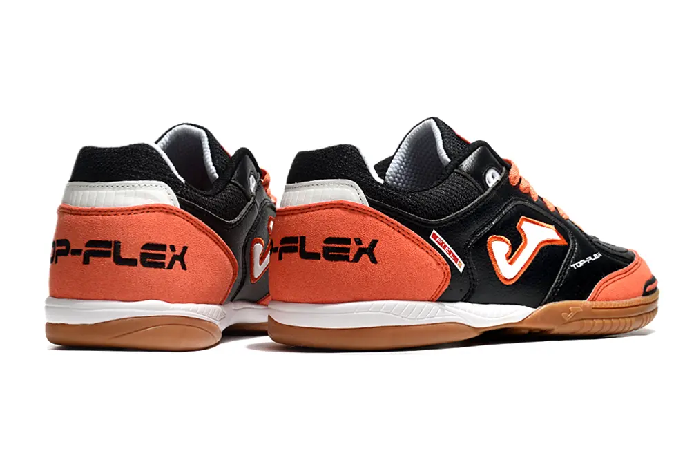 Joma Top Flex IC - Black/Orange Blaze/Charcoal Grey