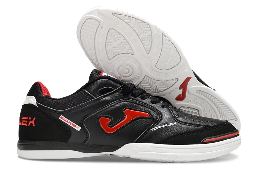 Joma Top Flex IC - Black/Crimson Red/White