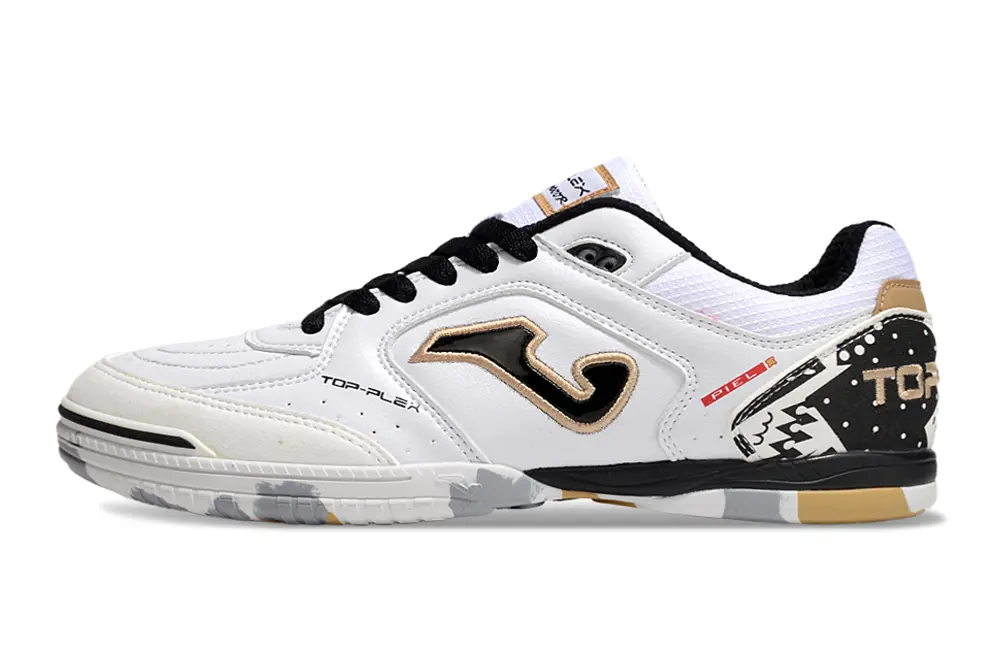 Joma Top Flex IC - White/Gold Accents/Black Details