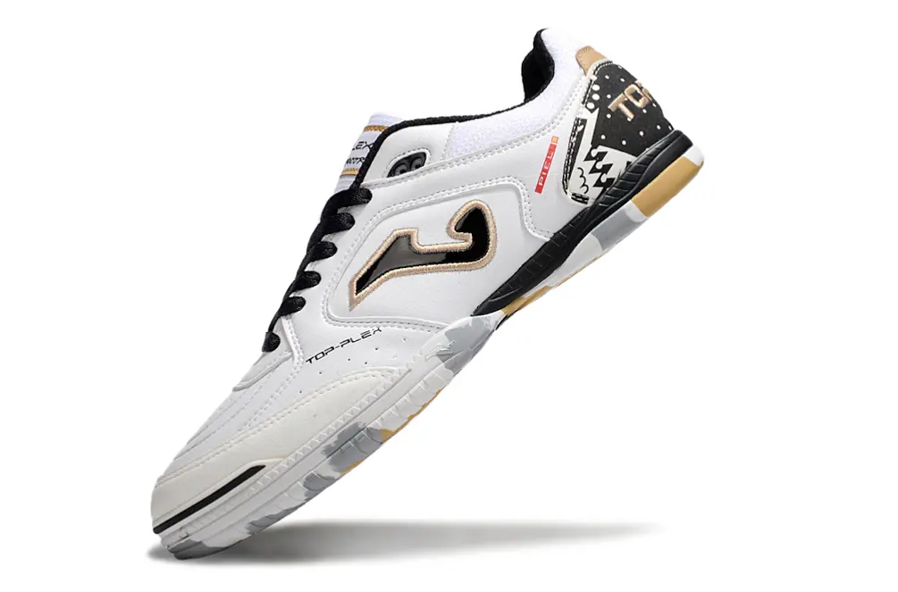 Joma Top Flex IC - White/Gold Accents/Black Details
