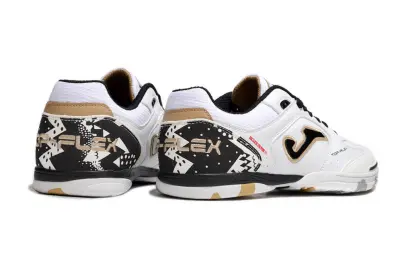Joma Top Flex IC - White/Gold Accents/Black Details