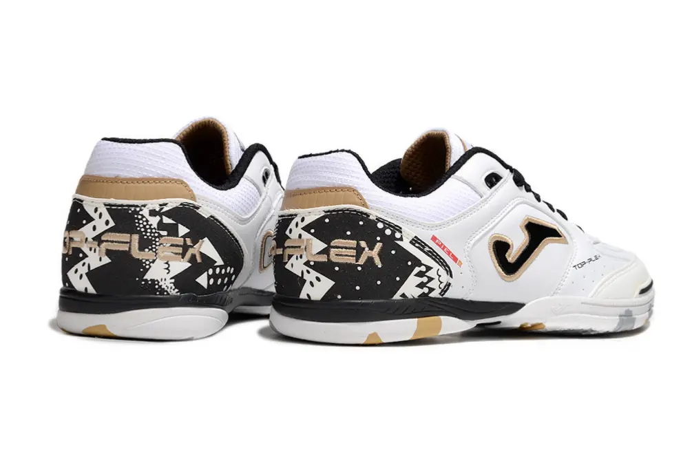 Joma Top Flex IC - White/Gold Accents/Black Details