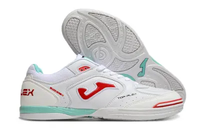 Joma Top Flex IC - White/Coral Red/Mint Green