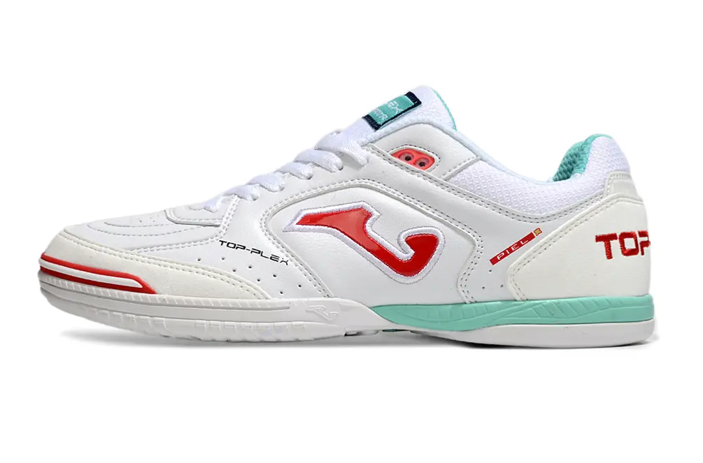 Joma Top Flex IC - White/Coral Red/Mint Green
