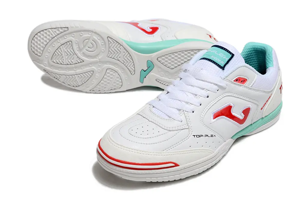 Joma Top Flex IC - White/Coral Red/Mint Green