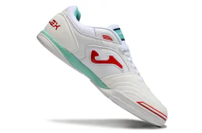 Joma Top Flex IC - White/Coral Red/Mint Green