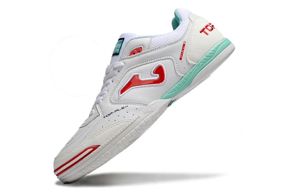 Joma Top Flex IC - White/Coral Red/Mint Green