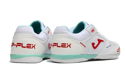Joma Top Flex IC - White/Coral Red/Mint Green