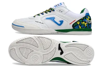 Joma Top Flex IC - White/Ocean Blue/Camouflage Green
