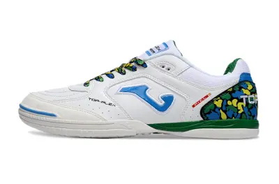 Joma Top Flex IC - White/Ocean Blue/Camouflage Green