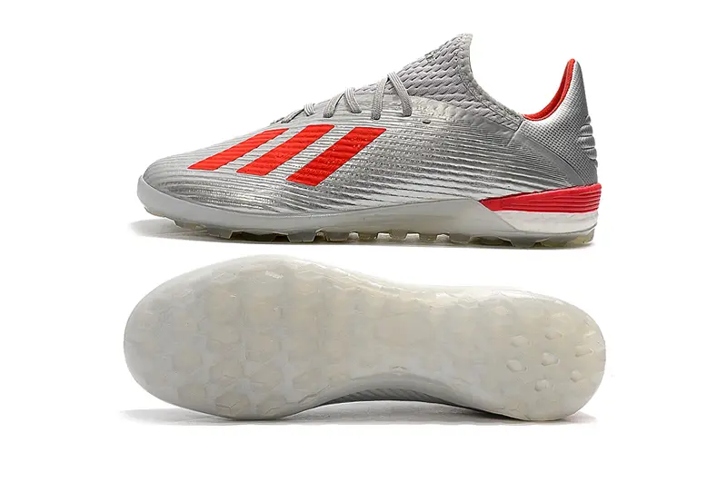 Adidas X 19.1 TF - Grey/Vibrant Red/Sleek Silver