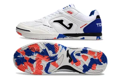 Joma Top Flex IC - White/Royal Blue/Crimson Red