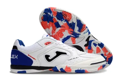 Joma Top Flex IC - White/Royal Blue/Crimson Red