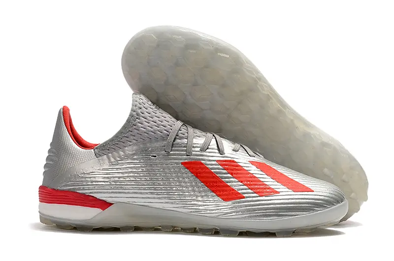 Adidas X 19.1 TF - Grey/Vibrant Red/Sleek Silver