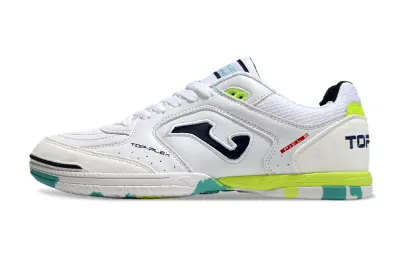 Joma Top Flex IC - White/Aqua Green/Lime Yellow