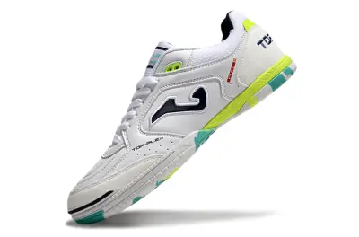 Joma Top Flex IC - White/Aqua Green/Lime Yellow