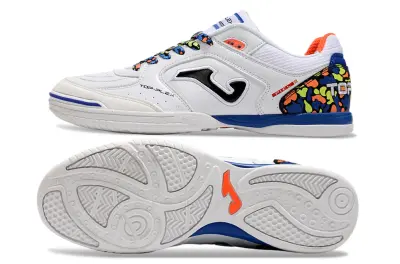 Joma Top Flex IC - White/Vibrant Blue/Neon Orange