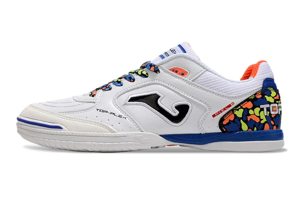 Joma Top Flex IC - White/Vibrant Blue/Neon Orange