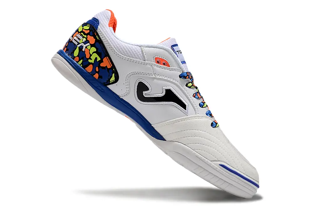 Joma Top Flex IC - White/Vibrant Blue/Neon Orange