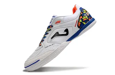 Joma Top Flex IC - White/Vibrant Blue/Neon Orange