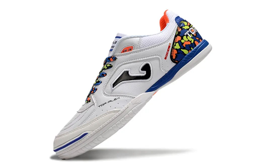 Joma Top Flex IC - White/Vibrant Blue/Neon Orange