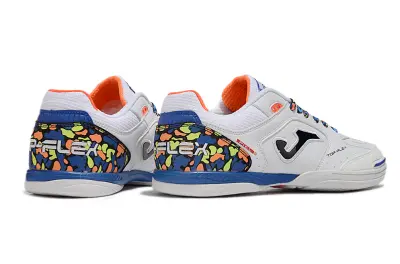Joma Top Flex IC - White/Vibrant Blue/Neon Orange
