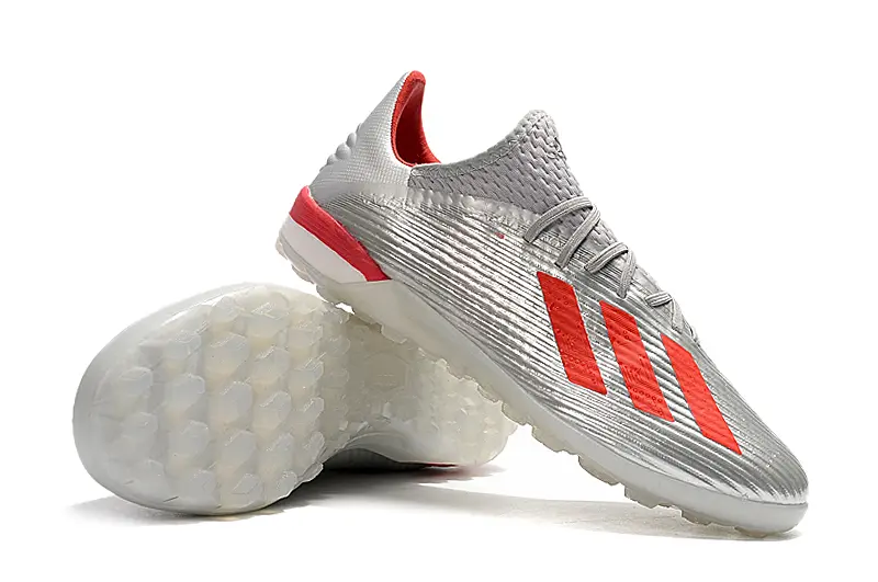 Adidas X 19.1 TF - Grey/Vibrant Red/Sleek Silver