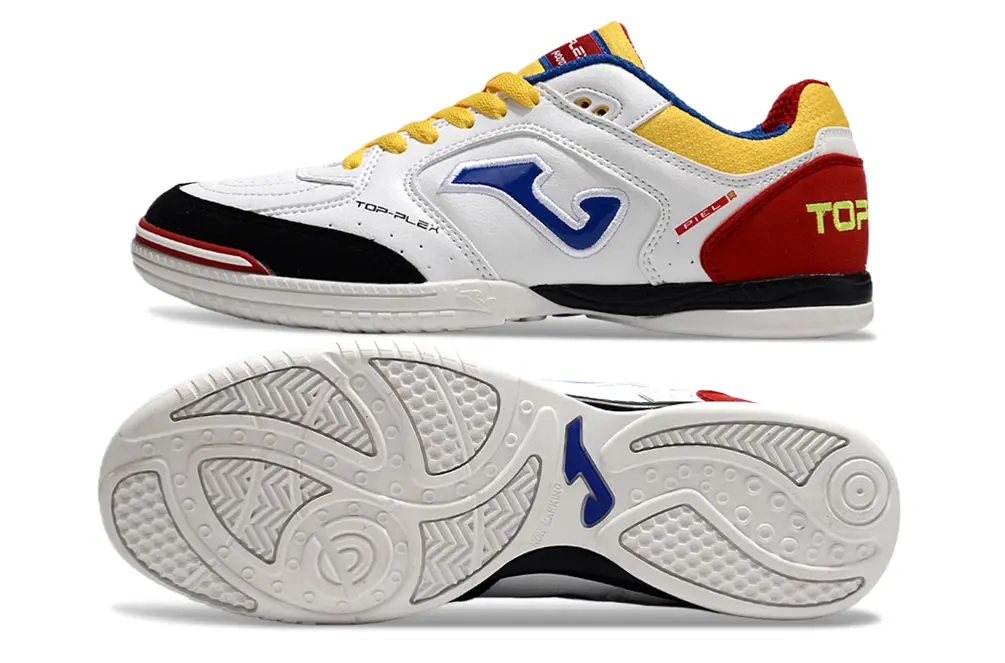 Joma Top Flex IC - White/Vibrant Yellow/Crimson Red