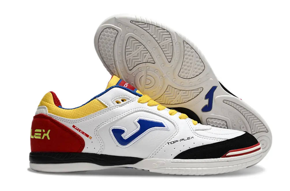 Joma Top Flex IC - White/Vibrant Yellow/Crimson Red