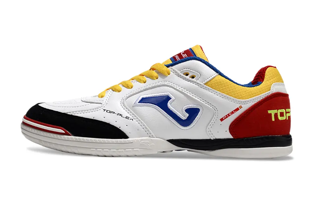 Joma Top Flex IC - White/Vibrant Yellow/Crimson Red